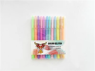 Gelpennar Pastel litir